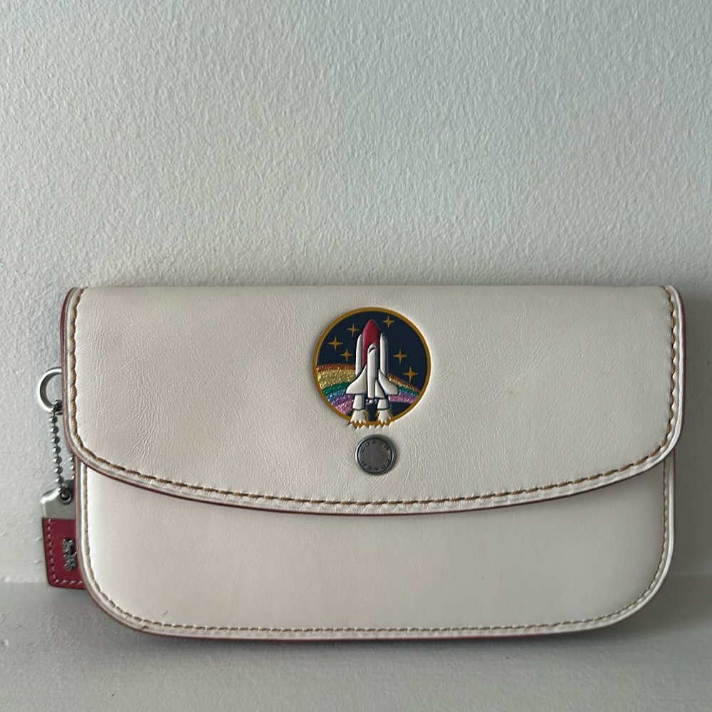 Coach x Nasa 1941 space shuttle wristlet